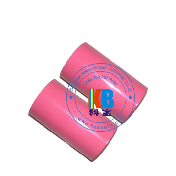 Impressão de transferência térmica fita de impressora de código de barras cor-de-rosa